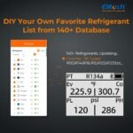Elitech DMG-4B Digital Manifold Gauge App Control AC Heat Pump Gauges - Image 8