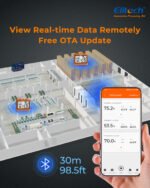 Elitech IPT-100S Digital Thermometer Hygrometer, Refrigerator Thermometer with External Temperature Probe, Free Data Storage Export, 5000 Points - Image 5